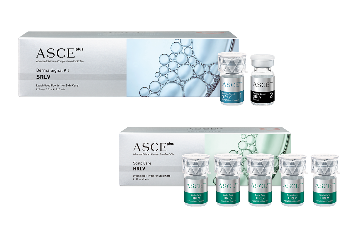 ASCEplus HRLV ASCEplus SRLV excobio exosomi enermedica medicina estetica macchinari apparecchiature prodotti